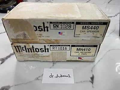 McIntosh CAR SPEAKER CAR AUDIO NETWORK MS440 MN410 NEW IN BOX MADE IN USA GLASS • $1202.19