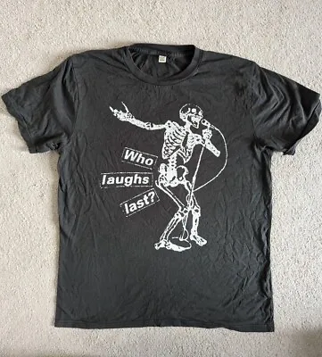Rage Against The Machine - Grey T Shirt Medium (Who Laughs Last) - Organic • £8