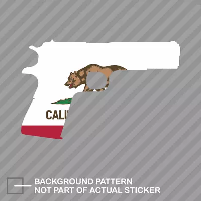 California Flag 1911 Sticker Decal Vinyl CA 2a Gun Rights Molon Labe Pro • $4.96