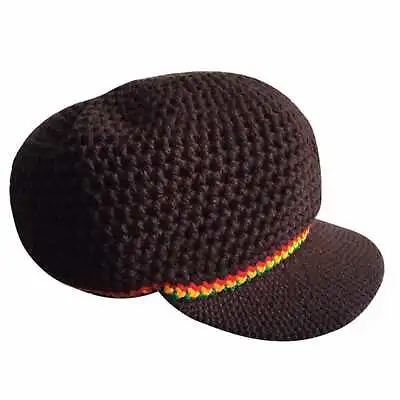 $60 • Buy Brown Rasta Hand Crocheted Hat RLW776