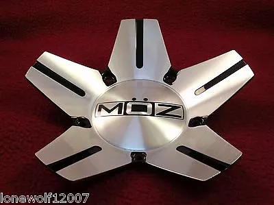 MOZ Wheels Chrome/Black Metal Custom Wheel Center Cap NEW! • $49