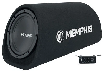 $134.95 • Buy Memphis Audio SRX18SPT 8  Amplified Powered Subwoofer Tube Sub+Vented Enclosure