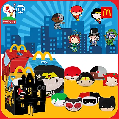 McDonald's Happy Meal DC Super Heroes & Villains Collector's Tin Play Sets • £3.49