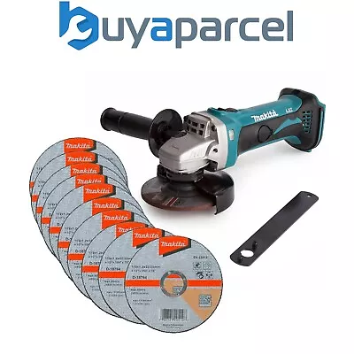 Makita DGA452Z 18v 4.5  115mm Angle Grinder Li-Ion Bare Unit +10 Thin Fast Discs • £100.93