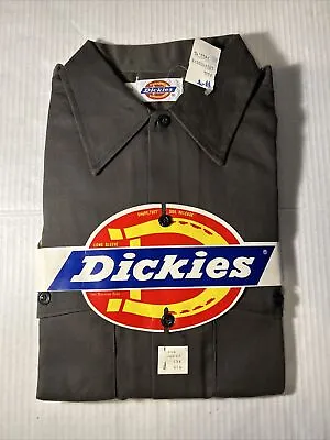 Vtg Dickies Long Sleeve Work Shirt Mens Button Up New Old Stock MADE IN USA • $14.25