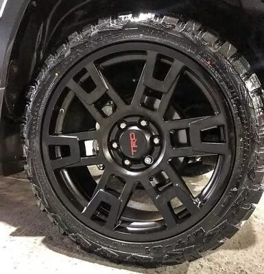 22x9 TRD Pro Style Matte Black Wheels Rims M/T Tires Toyota Tacoma FJ Cruiser • $3079