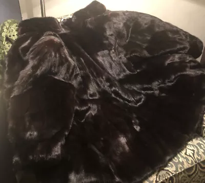 Gorgeous Female Ranch Mink Stroller Coat! Reversible To Leather!! Large Size!!!! • $900