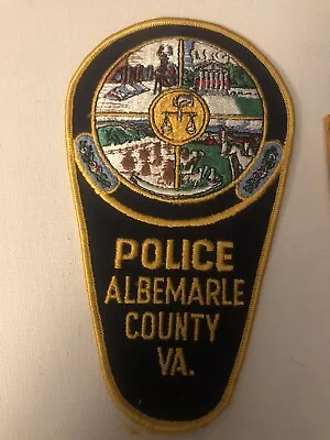 Virginia  Police  -   Albemalre Co  Police VA  Police Patch • $1