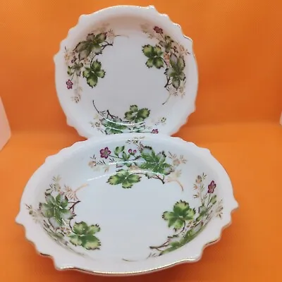 Ucagco China Occupied Japan Ceramic Floral Bowls Set Of 2 • $9.95