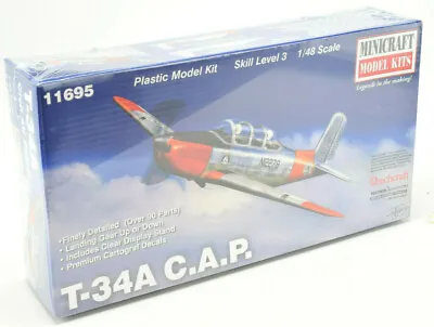 Minicraft Beechcraft  CAP  T-34A Mentor 1/48 Plastic Model Plane Kit 11695 • $33.99