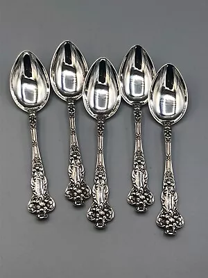 Magnolia By Watson Sterling Silver Set Of 5 Demitasse Spoons 4 1/8  • $119