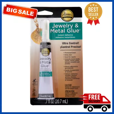 21709 Jewellery & Metal Glue For Stones Pearls Silver Bracelets Gems (.7 Ounce) • $4.69