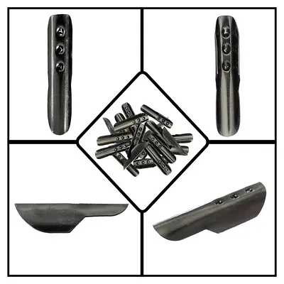 23mm Gunmetal T-Bar - Cord End Clasp - Metal Aglet Tip - Pack Options • $7.39