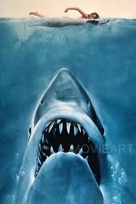 Jaws Textless Vintage Movie Poster  Film A4 A3 Art Print Cinema • £5.99