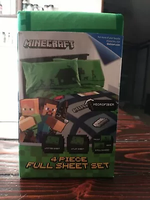 Minecraft 4 Piece Full Sheet Set Brand NEW • $19.99