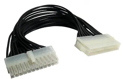 ATX Extension Cable 24 Pin Male To 24 Pin Female Internal PC PSU Power Lead 24cm • £3.99