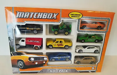 Matchbox Gift-Pack 9 Car Set W/ Exclusive Vehicle 2012 Taxi Police Beach Patrol • $34.99