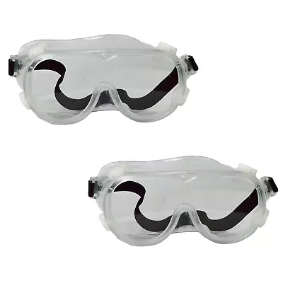 ChromaCast Safety Goggles Over Glasses Lab Work Eye Protective Eyewear - 2 Pack • $7.98