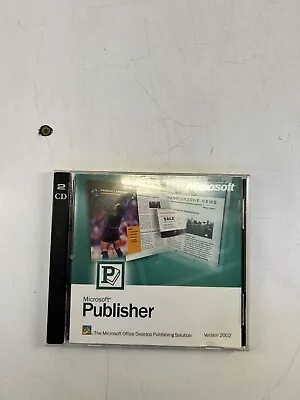 Microsoft Publisher Version 2002 2 Discs With  COA • $13