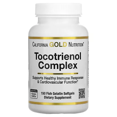 Tocotrienol Complex Vitamin E And Mixed Tocotrienols 150 Fish Gelatin Softgels • $32.86