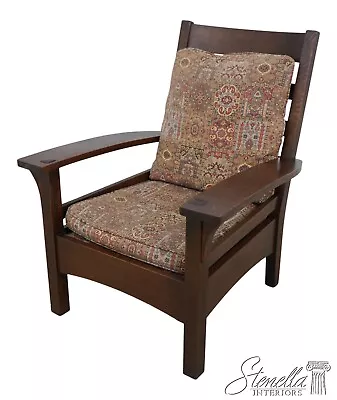 62731EC: STICKLEY Mission Oak Bow Arm Parlor Char • $1795