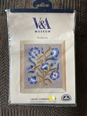 DMC V&A Collection Crewel Embroidery Kit “Scabious” • £4.20