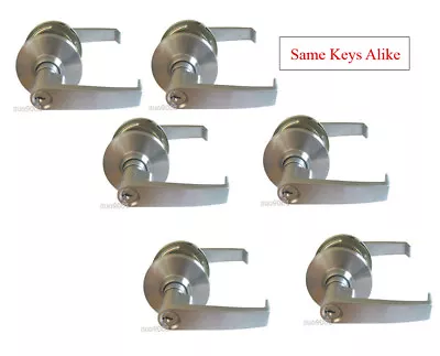 Satin Chrome Entrance Commercial Lock Grade 2  Entry Keyed 1/2/3/4/5/6 Sets • $130.95