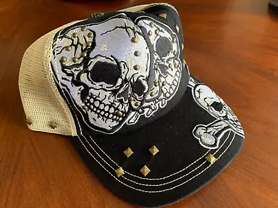 Rebel Spirit Clothing Trucker Hat Ed Hardy Tattoo Pattern H1009 • $29.99