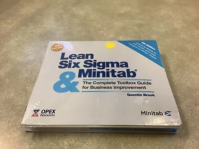 SEALED Lean Six Sigma & Minitab (6th Edition): The Complete Toolbox Guide • $39