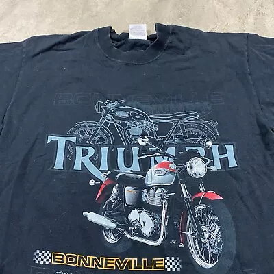 Vintage Triumph Motorcycles T Shirt 90s Men’s L Screen Stars Bonneville • $24.99