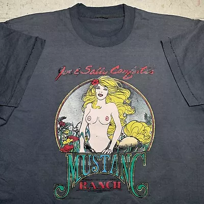 Vintage Mustang Ranch Joe & Sally Comforts Tshirt • $200