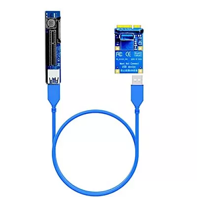 Mini PCIe Extension Cable 23.6 Inch/60cm Mini PCI-E To PCI-E X4 Riser Cable F... • $30.71