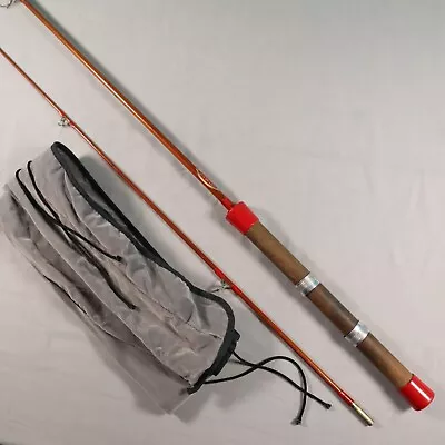 Vintage Airex Air Glass 2 Piece Rod Light 6'6  No. 221 Spinning Rod With Sock • $54.98