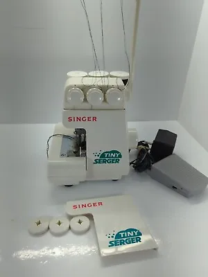 Singer Tiny Serger TS-380A Tested W/ Foot Pedal & Cord Overedger • $89.88