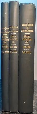 County Council Northumberland Votes & Proceedings Minutes 3 Volumes 1917 - 1924 • £22.99