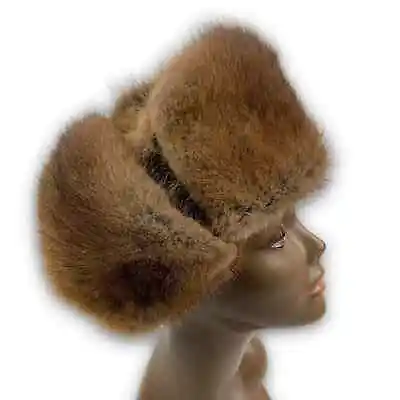 1950's Sable Fur Russian Ushanka Trapper Hat  • $199