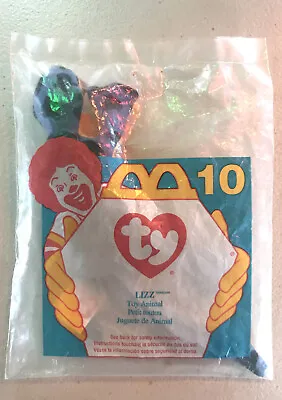 Lizz Ty Beanie Baby Chameleon Vintage McDonalds Happy Meal Toy 10 Sealed Bag • $9