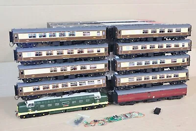 Bachmann Em Gauge Kit Built Br Deltic Ballymoss Loco & Pullman 9 Coach Set • £799.50