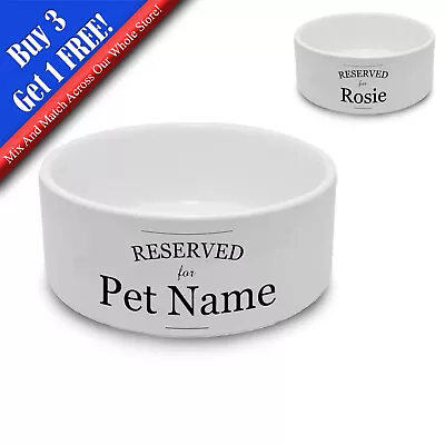 Personalised Cat Bowl With Reserved Design Personalise With Any Name • £15.95