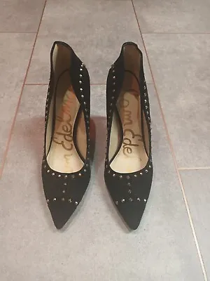 Sam Edelman  Black Suede Stilletto  Shoes Size 37 • £15