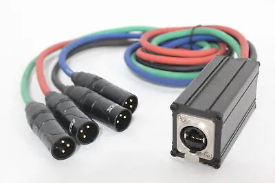 LyxPro 4-Channel XLR Professional 3-Pin Multi Network Breakout Stage (L1111-149) • $24.99