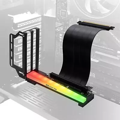 Vertical Graphics Holder Bracket With ARGB 5V 3Pin LED GPU Mount Video Card • $53.91