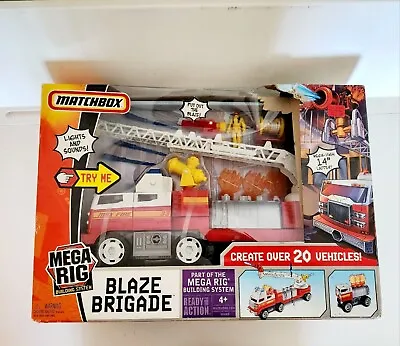 2007 Mattel Matchbox Mega Rig Building System BLAZE BRIGADE NEW SEALED • $75