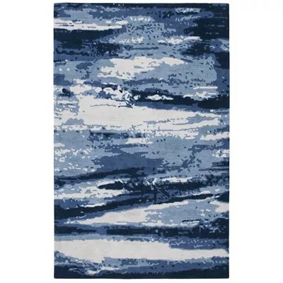 SAFAVIEH Metro MET650M Handmade Blue / Ivory Rug • $82.99