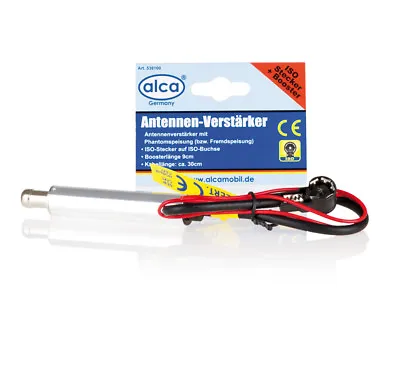 Universal Car Radio Aerial Antenna Signal Booster Iso Connection Am Fm 538100 • £7.29