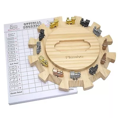 Mexican Train Dominoes Accessory Set-Including A 7.89-Inch Wooden Dominoes • $35.11