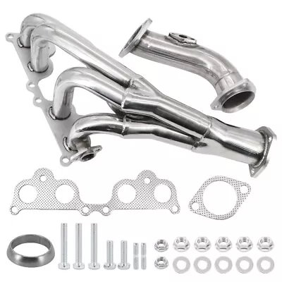 Stainless Steel Exhaust Polished Header For 95-01 Toyota Tacoma 2.4L 2.7L 4-2-1 • $145.99