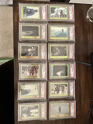 1980  STAR WARS EMPIRE STRIKES BACK  LOT 12 Cards ALL GRADED PSA 8 NM-MT  SLABS • $149.99