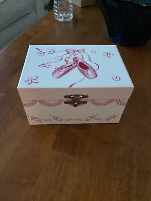 Pink Ballerina 🩰 Musical Jewelry Box 4  X 6  RARE NEW • $19.95