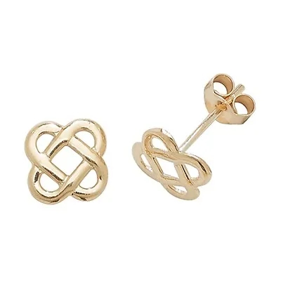 9ct Gold Celtic Knot Stud Earrings • £32.99